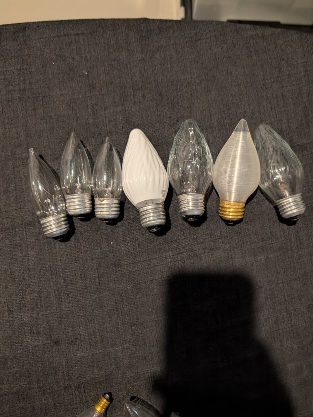 Assorted Vintage F15 Flame Light Bulbs 7-Pack Medium Base E26 Mixed Decorative L
